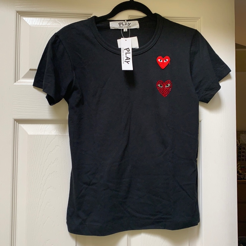 PLAY Comme des Garcons NWT black shirt